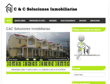Tablet Screenshot of ccsolucionesinmobiliarias.com